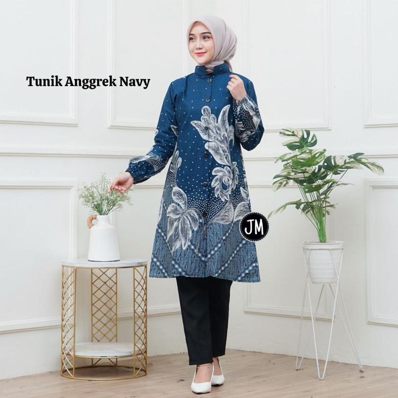 terbaru tunik batik wanita modern atasan baju batik wanita drees batik wanita premium