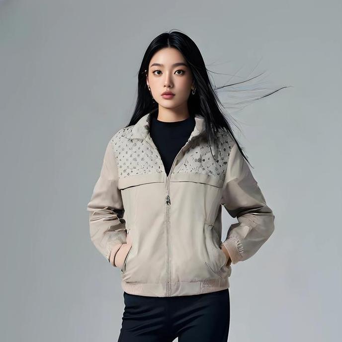 TERKINI Whyme Jaket Sailor Wanita Zipper Parasut Ritsleting TERKINI