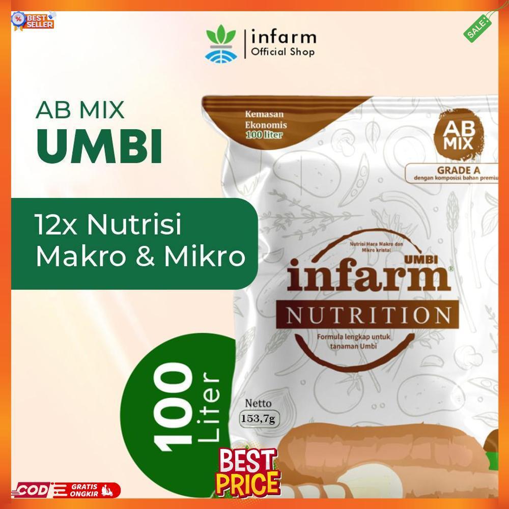 INFARM - Nutrisi AB Mix Umbi Pupuk Konvensional Tanah dan Hidroponik Untuk Tanaman Umbi Original Inf