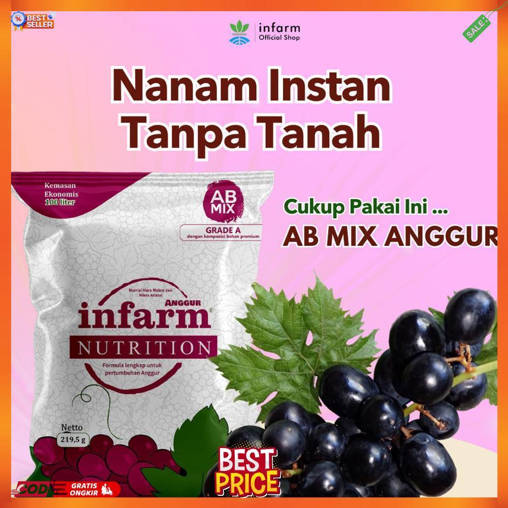 INFARM - Nutrisi AB Mix Anggur 100 Liter Pupuk Konvensional Tanah dan Hidroponik Tanaman Anggur CD I