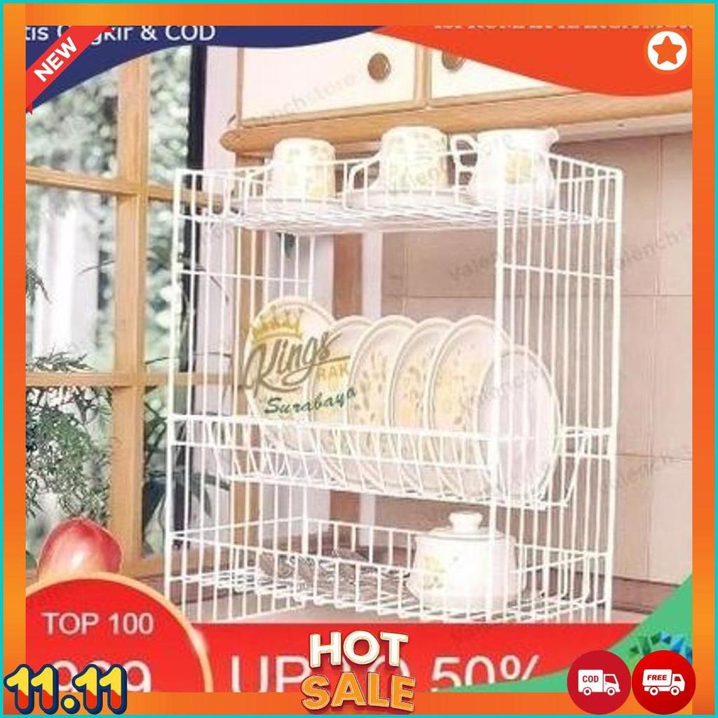 RAK PIRING RPK 03 ANTI KARAT/ RAK PIRING SUSUN 3 / RAK PIRING RPK 03 / RPK 03 / RAK GELAS / RAK DAPU