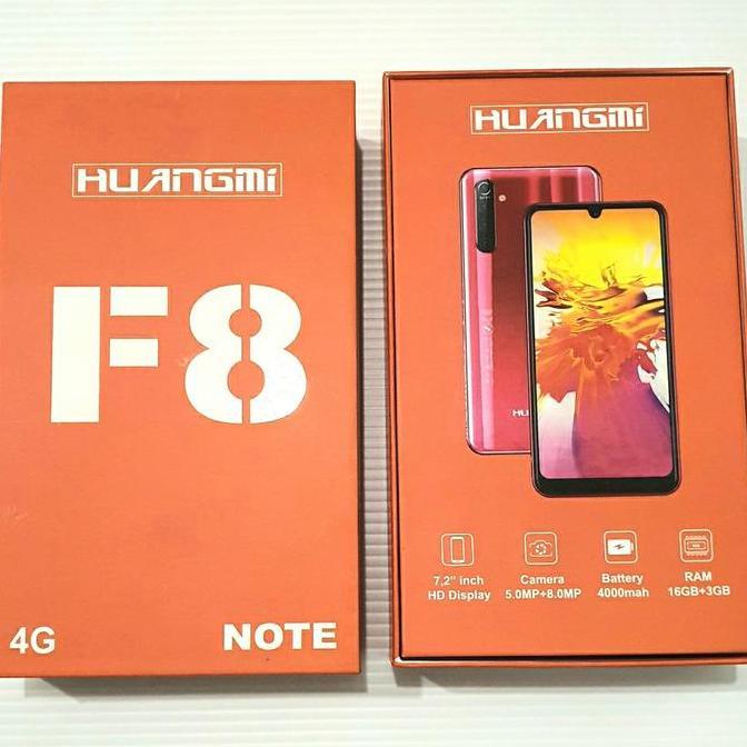 Tab- Huangmi F8 Note 4G Lte Lcd 7,2 Inch Ram 3Gb Rom 16Gb Batt Tanam Resmi