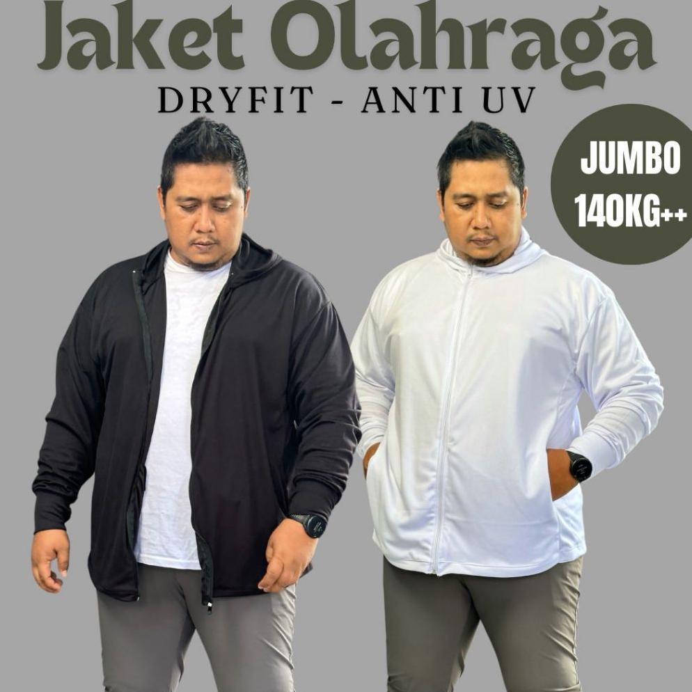 FLASH SALE JAKET OLAHRAGA ANTI UV JUMBO DRYFIT DIARI