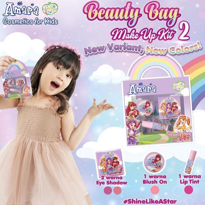 Amara Beauty Bag Make Up Kit / Make Up Anak - Anak / Set Make Up Anak