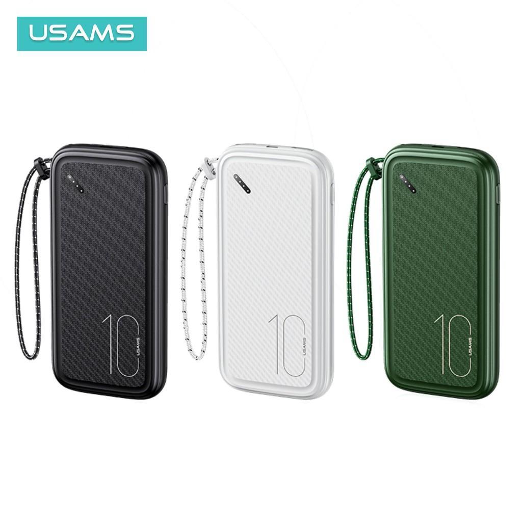 Usams Pb56 Powerbank 10000Mah With Lanyard Dual Usb