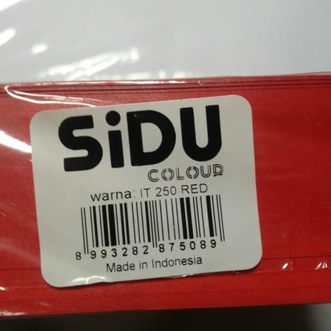 Sidu Kertas Merah | Kertas Hvs A4 80Gsm It 250 Red Merah Cabe | Sidu Spectra Spektra Colour