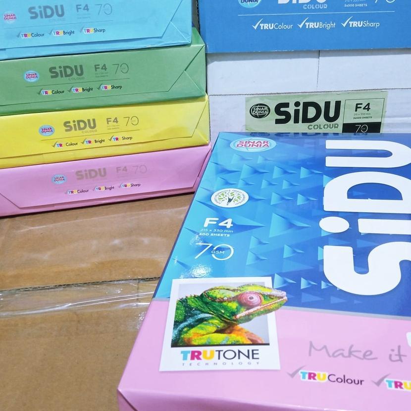 Kertas Hvs Warna F4 Sidu 70 Gram ( 1 Rim )