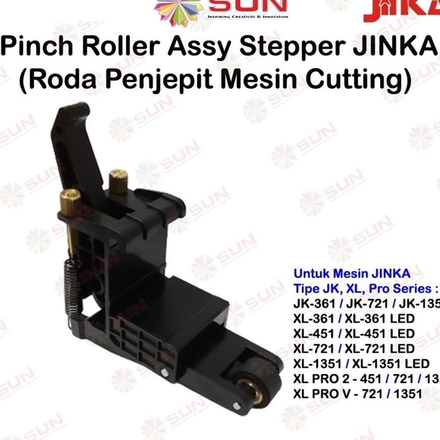 Roller Roda Penjepit Mesin Cutting Jinka - Pinch Roller Assy Jinka Jk, Xl, Gc, Jinka Pro, Nxl Pro
