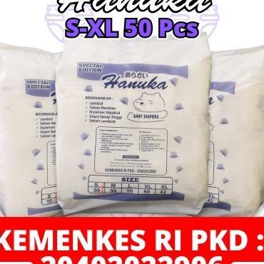 [Lengkap Shop] [50 Pcs] Pempers Hanuka Pants / Pempers Hanuka Celana Murah