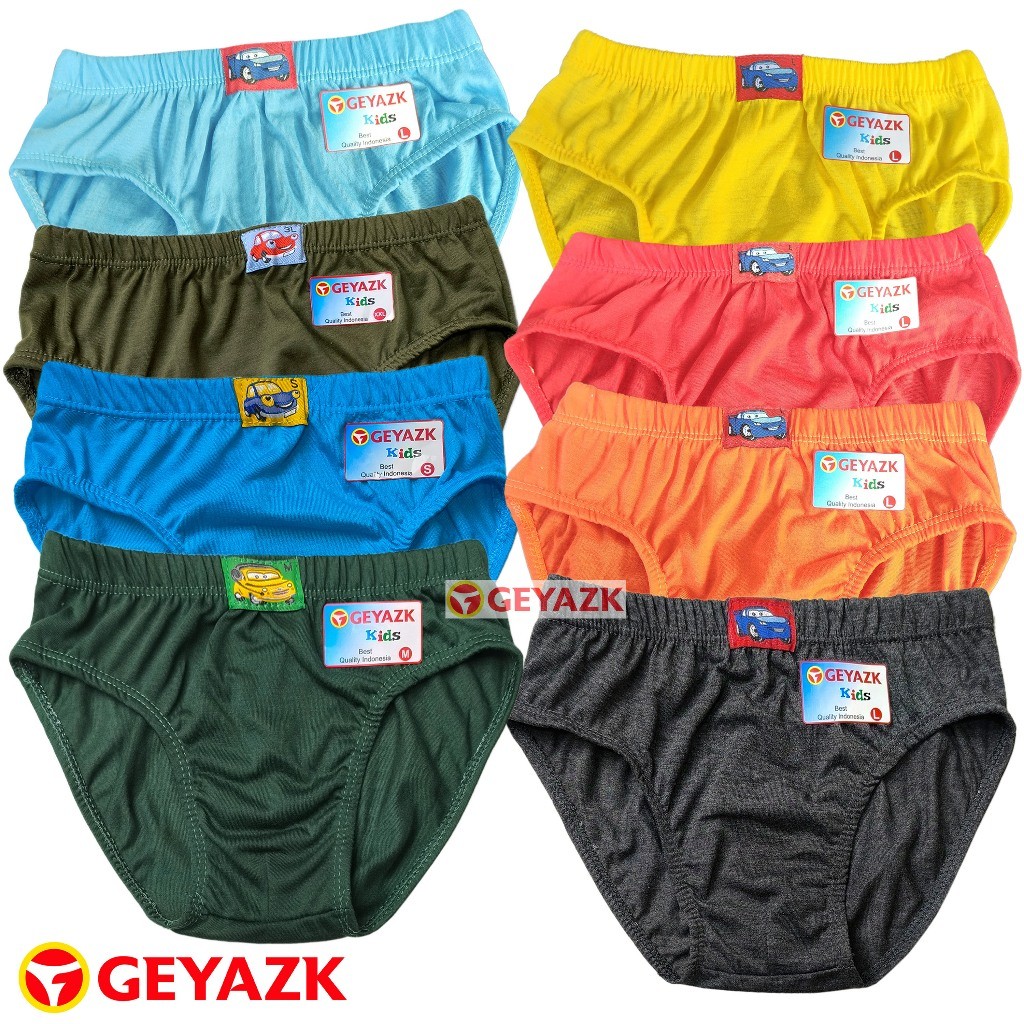 6 Pcs Celana Dalam Anak Laki Sempak Anak Cowok Model Polos