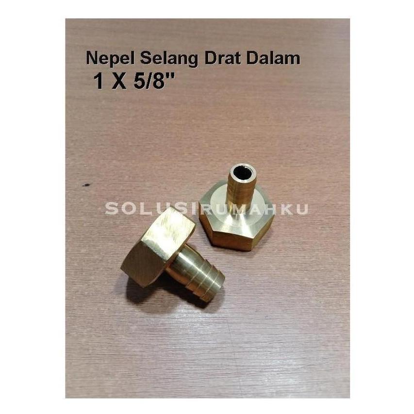 Nepel Drat Dalam Drat 1" untuk Selang 5/8" Nepple Nipel Selang Air