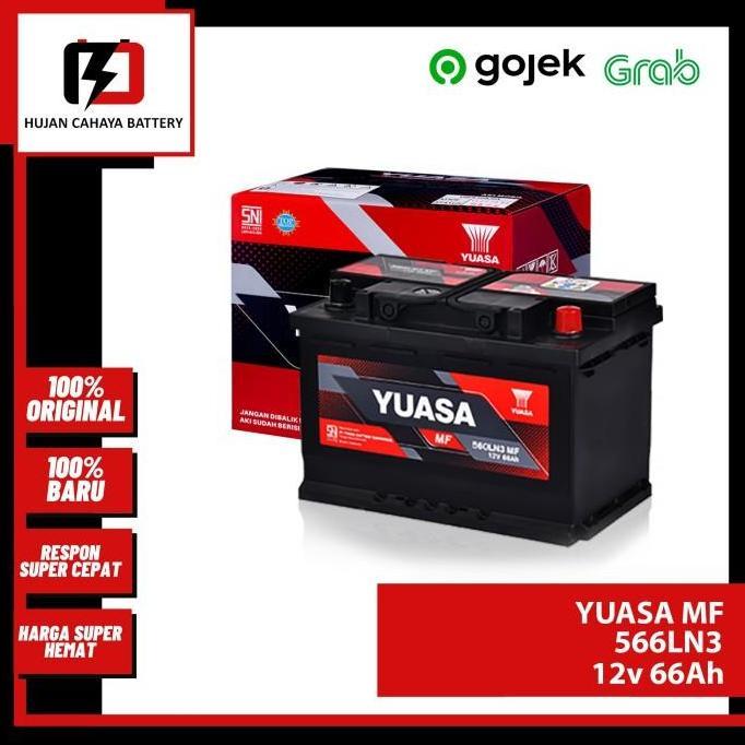 Aki Mobil YUASA MF DIN566LN3/ DIN566LN3 /566LN3- Aki KIA GRAND CARVINA