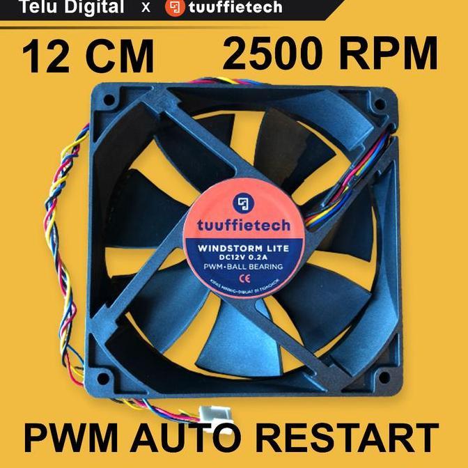 Com- Mining Fan - Tuuffietech Windstorm Lite 12Cm Fan Pwm Kipas Komputer