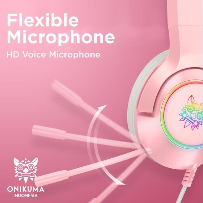 The- Headset Gaming Onikuma K9 7.1 All Surround Sound-Headset Gaming Cute-Headset Kucing-Headset Gam
