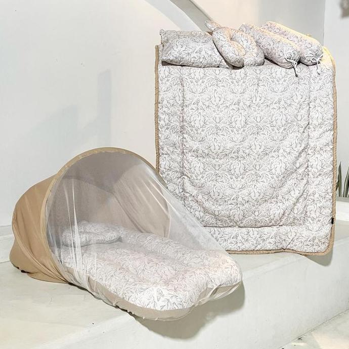 Goldenic -  Kasur Bayi Set dengan Bedcover Bayi Set Motif Ohara
