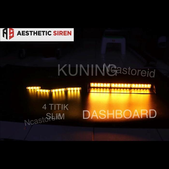 STROBO GRILL DAN DASHBOARD 18 TITIK JASAMARGA KUNING TERANG BERGARANSI ORIGINAL DAN TERPERCAYA