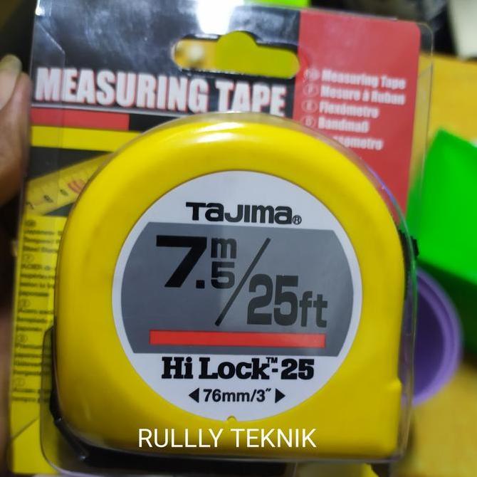 Promo measuring tape Tajima 7.5m / meteran Tajima 7.5m 25ft Diskon