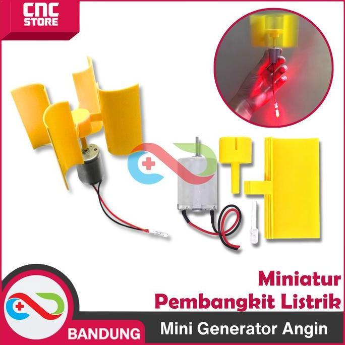 Miniatur Pembangkit Listrik Tenaga Angin Diy Sensor Kecepatan Angin Up To 5V