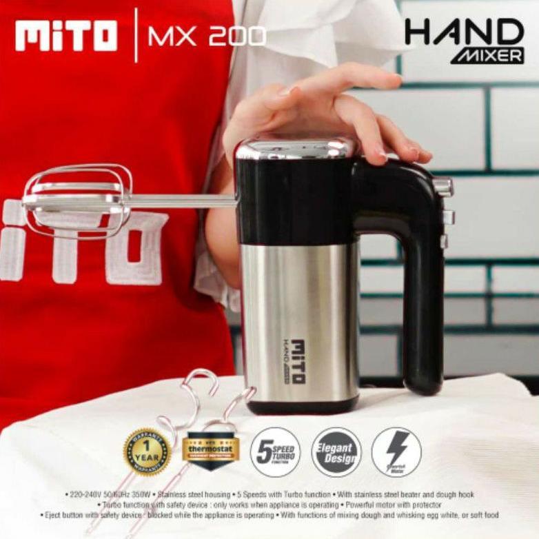 Mito Hand Mixer MX-200 Mixer Mito MX200 Garansi Resmi