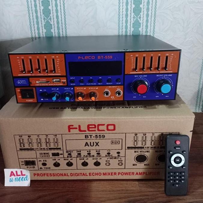 Amplifier Bluetooth Fleco BT 559 - Ampli Fleco BT-559 - Ampli Karaoke