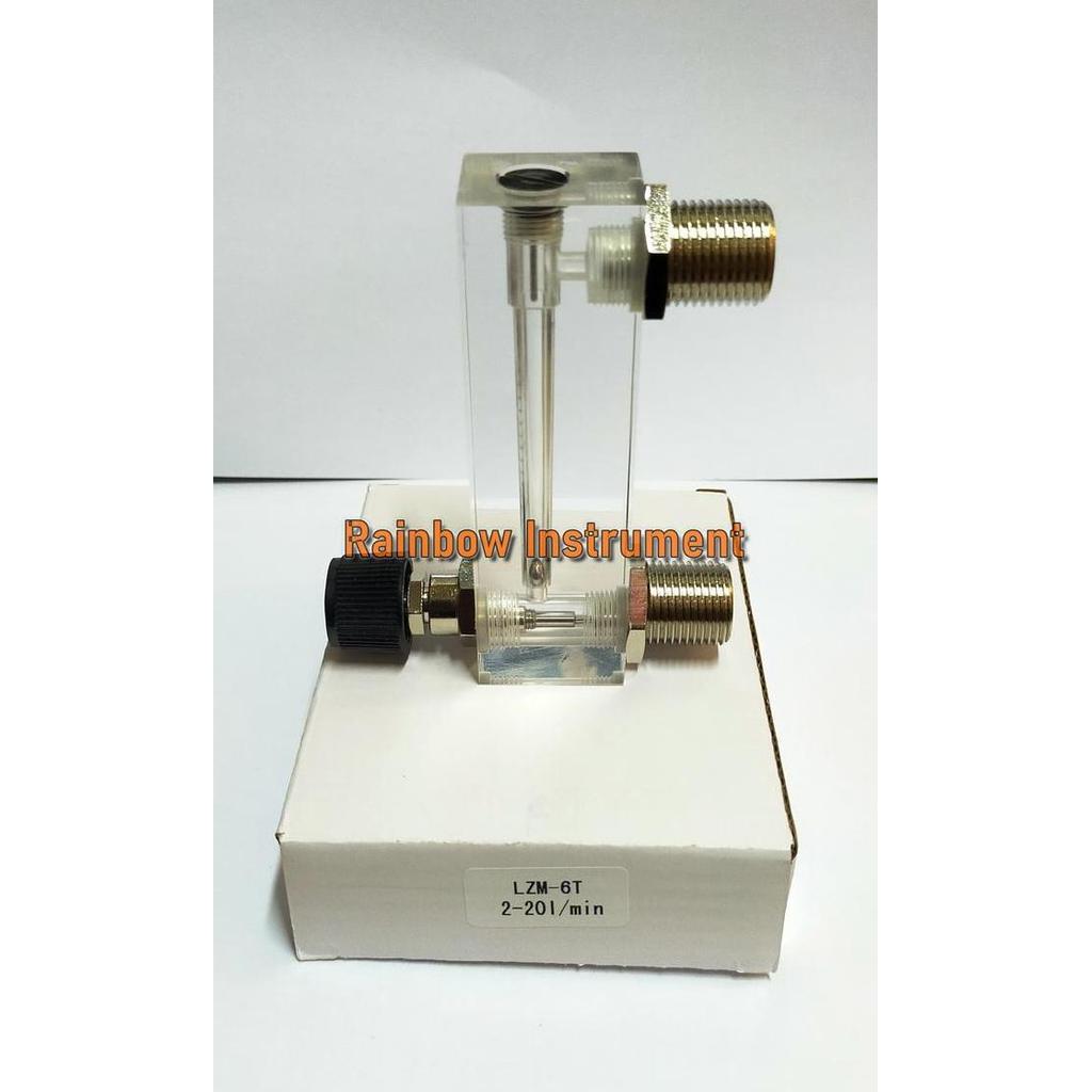 Promo Rotameter gas flowmeter 2 - 20 Liter per Menit / Regulator udara / Gas Flowmeter /Acrylic Rota