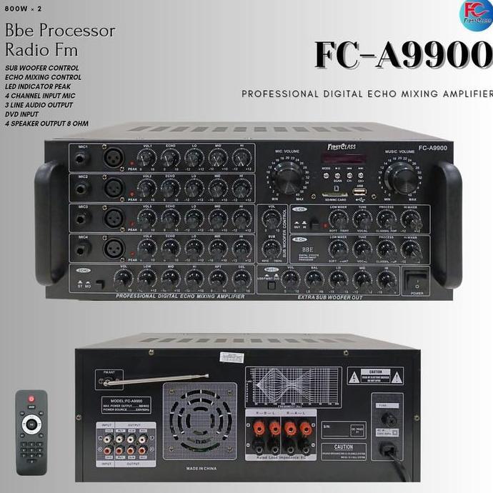AMPLI DIGITAL ECHO MIXING AMPLIFIER FIRSTCLASS FC - A9900 FCA 9900