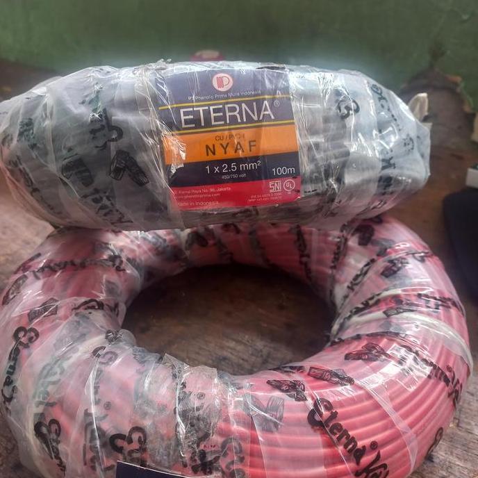 HARGA DISC - Kabel NYAF 1X2,5 mm Kabel NYAF 2,5 mm ETERNA @100M