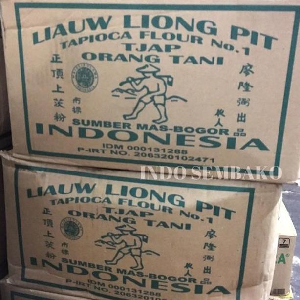 Farinha - Sagu Tani Dus 1Kg X 10Bks / Sagu Liong Pit / Tapioca Flour / Liauw Liong Pit Kardus / Lion