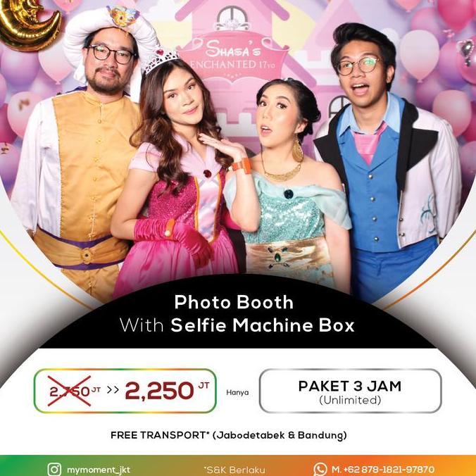 PREMIUM / Photobooth Paket 3 Jam (Unlimited)