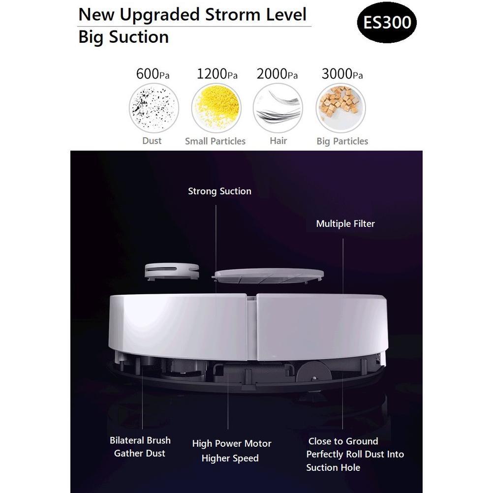 HOT DEALS Robot Vacuum Cleaner ES300 Penyapu Robot Multifungsi Upgraded Murah Readystock