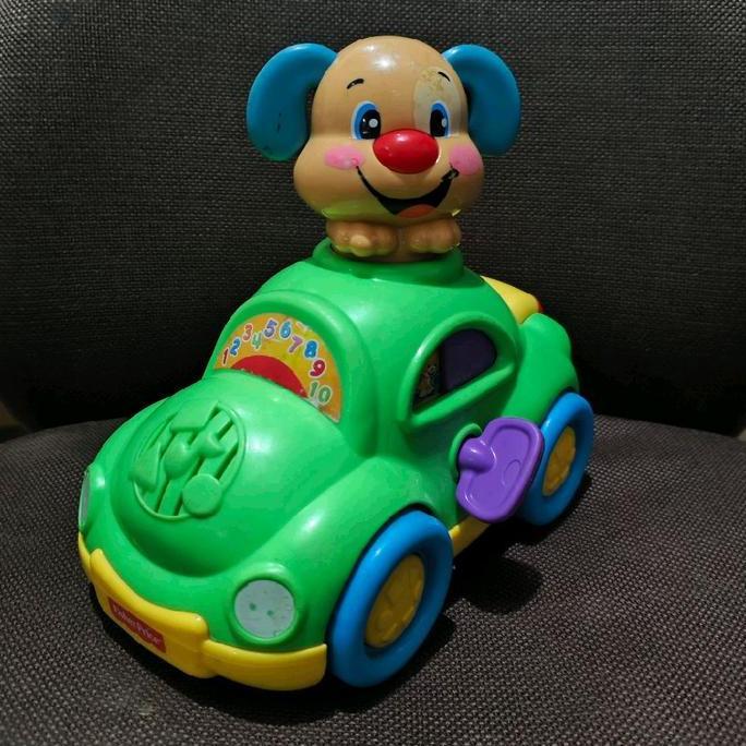 MAINANEDUKASI BAYIBALITAFISHER-PRICE LAUGH & LEARN PUPPY'S LEARNING CAR ORIGINAL MATOT JUNK PS99