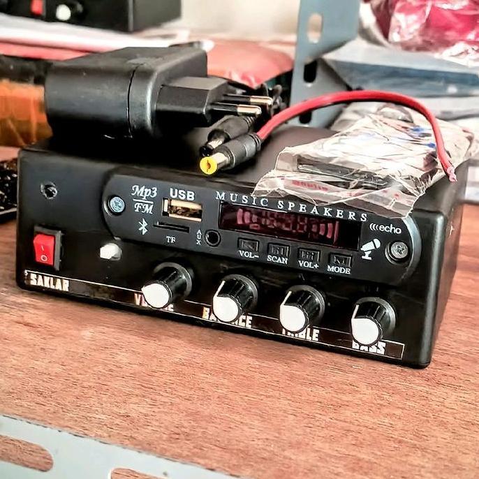 Power Amplifier DC 12 Volt , Amplifier Mini, Power Amplifier mini Stereo 130 Watt dengan Bass Mantap