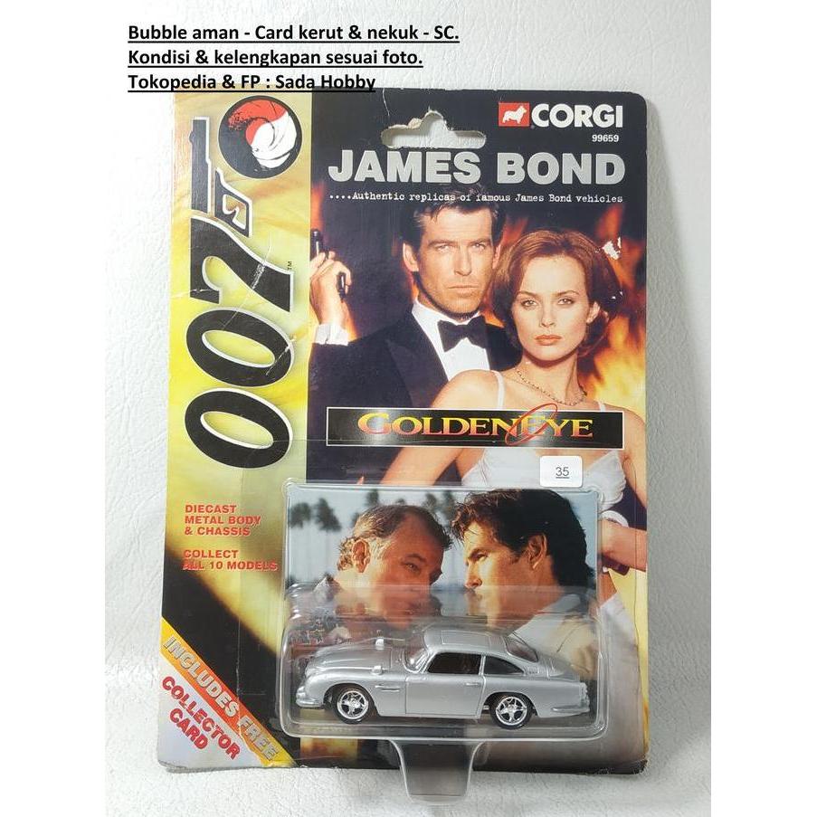 CORGI TOYS 007 JAMES BONDS GOLDEN EYE ASTON MARTIN DB5 SILVER MIX99