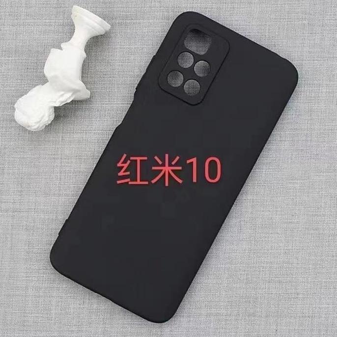 REDMI 10 SOFT CASE PREMIUM MACARON BLACK MACARON