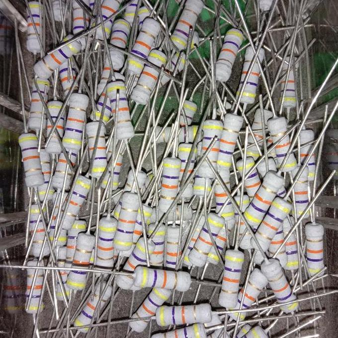 RESISTOR 47K 47KOHM 47 K 1WATT 1 WATT TOLERANSI 5% PCMED