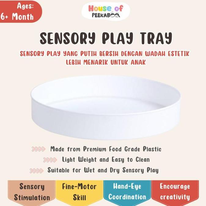 Allthebest- [LIMITED PRODUCT] SENSORY PLAY TRAY | Sensory Bin | Sensory Tray | Nampan Sensory Play |