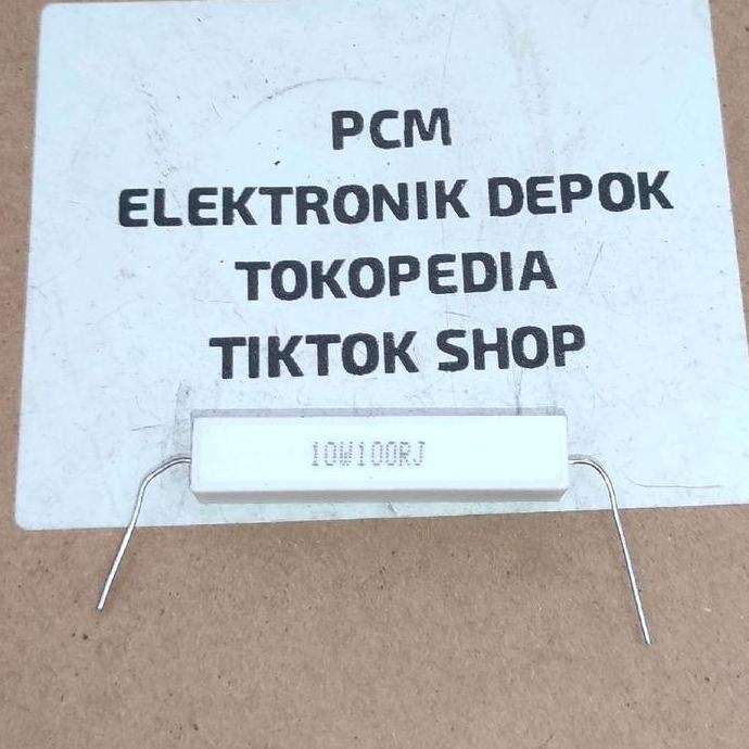 R 10W 100R 10W100RJ 100 OHM 10 WATT 100 R OHM RESISTOR KAPUR 10WATT PCMED