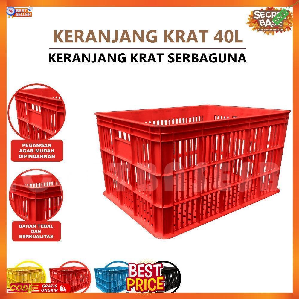 KRAT 40 LITER - Krat Piring Buah / Keranjang Pakaian / Krat Serbaguna