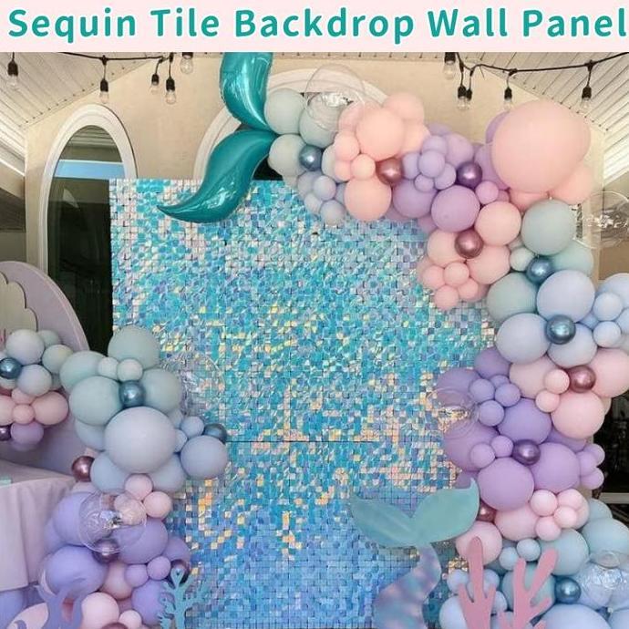Bestseller- Vixplorn Wall Panel Mozaik Tile Kaca 3D Dekoratif 30x30cm Untuk Dekorasi Dinding Interio