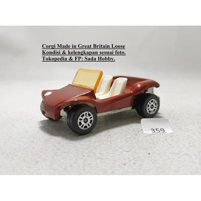 VINTAGE DIECAST CORGI JUNIOR GP BEACH BUGGY MERAH ENGLAND UNIT ONLY MIX99