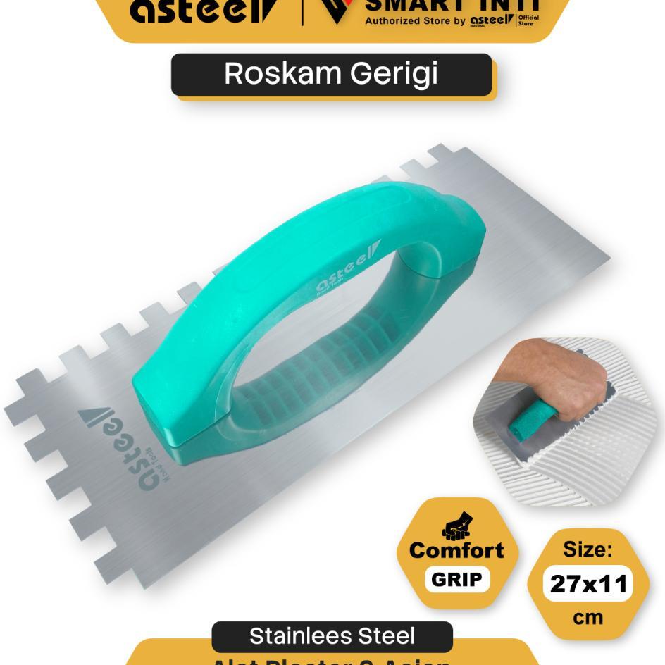 Asteel Roskam / Raskam Gerigi Plaster Acian Alat Pasang Keramik Granit Lantai Dinding