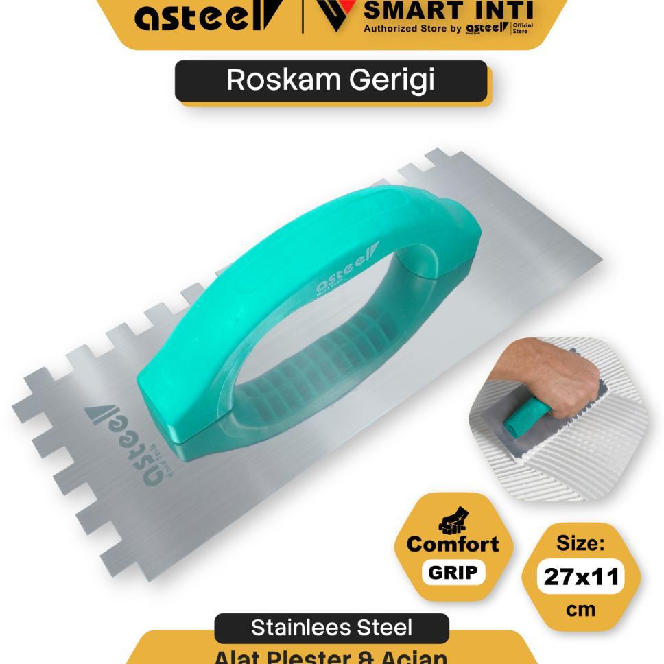 Asteel Roskam / Raskam Gerigi Plaster Acian Alat Pasang Keramik Granit Lantai Dinding