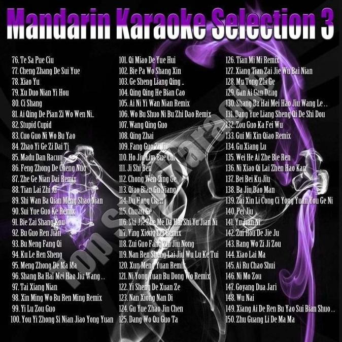 TERBARU FLASHDISK 16GB ISI LAGU MANDARIN KARAOKE VOLUME 3 