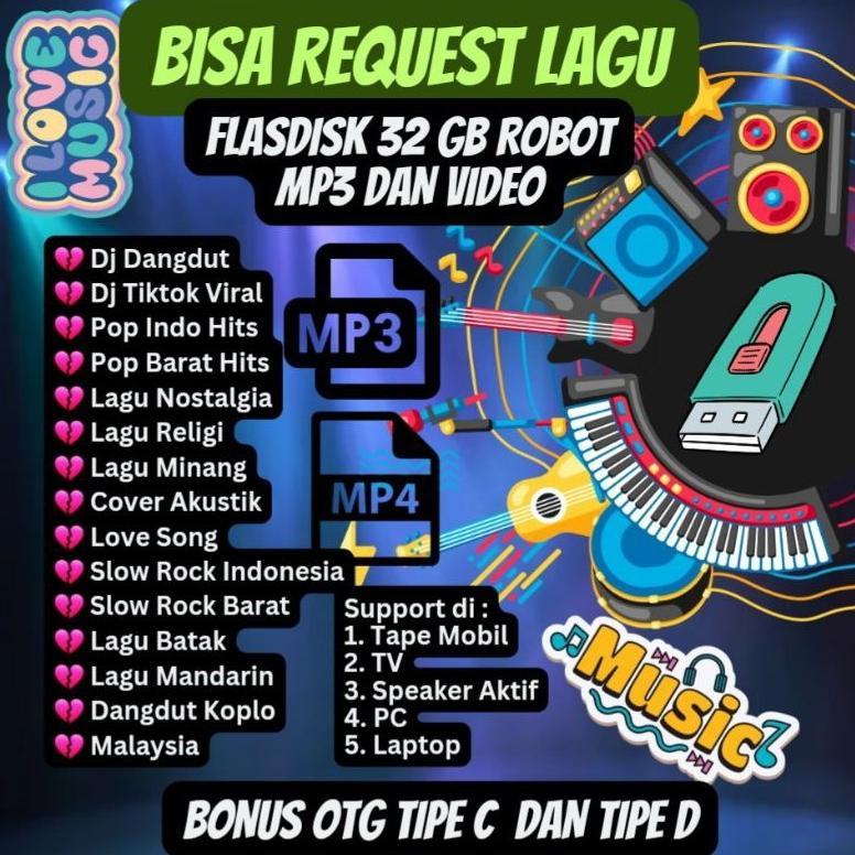 Bisa Request Lagu MP3 32 GB Robot