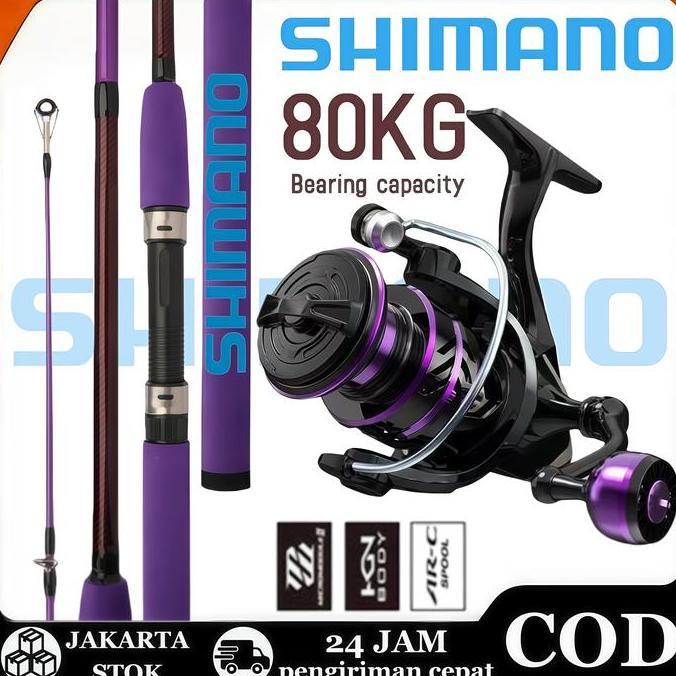 2025 NEW SHIMANO Joran Pancing Set Joran Pancing 1 Set Joran Pancing Spinning Reel Pancing Joran 1.8