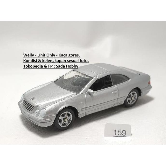 DIECAST WELLY MERCEDES BENZ CLK 230 SILVER UNIT ONLY MIX99