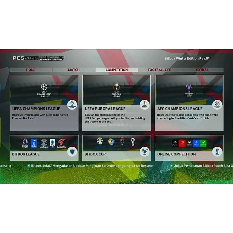 PES 2025 BITBOX Patch Winter Transfer PS3 via Flashdisk