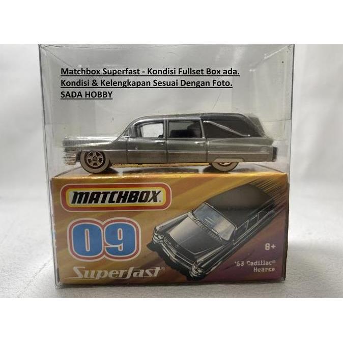 DIECAST MATCHBOX 1963 CADILLAC HEARSE SILVER MIX99