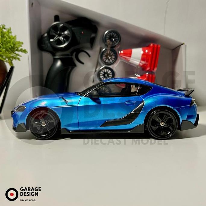 Remote Control RC Drift JDM Supra Police Car 1:24 with Lights 4WD Hadiah Gift Mainan Anak Remote Con