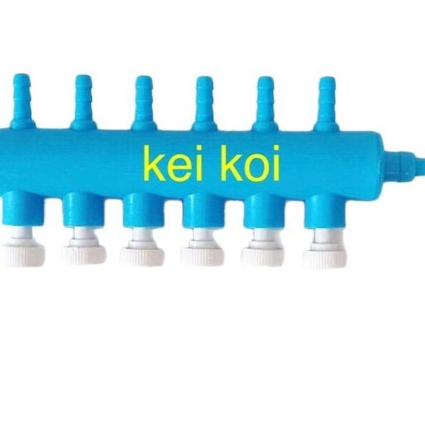 Fisheat- Kran Angin Aerator 6 Lubang Air Pump